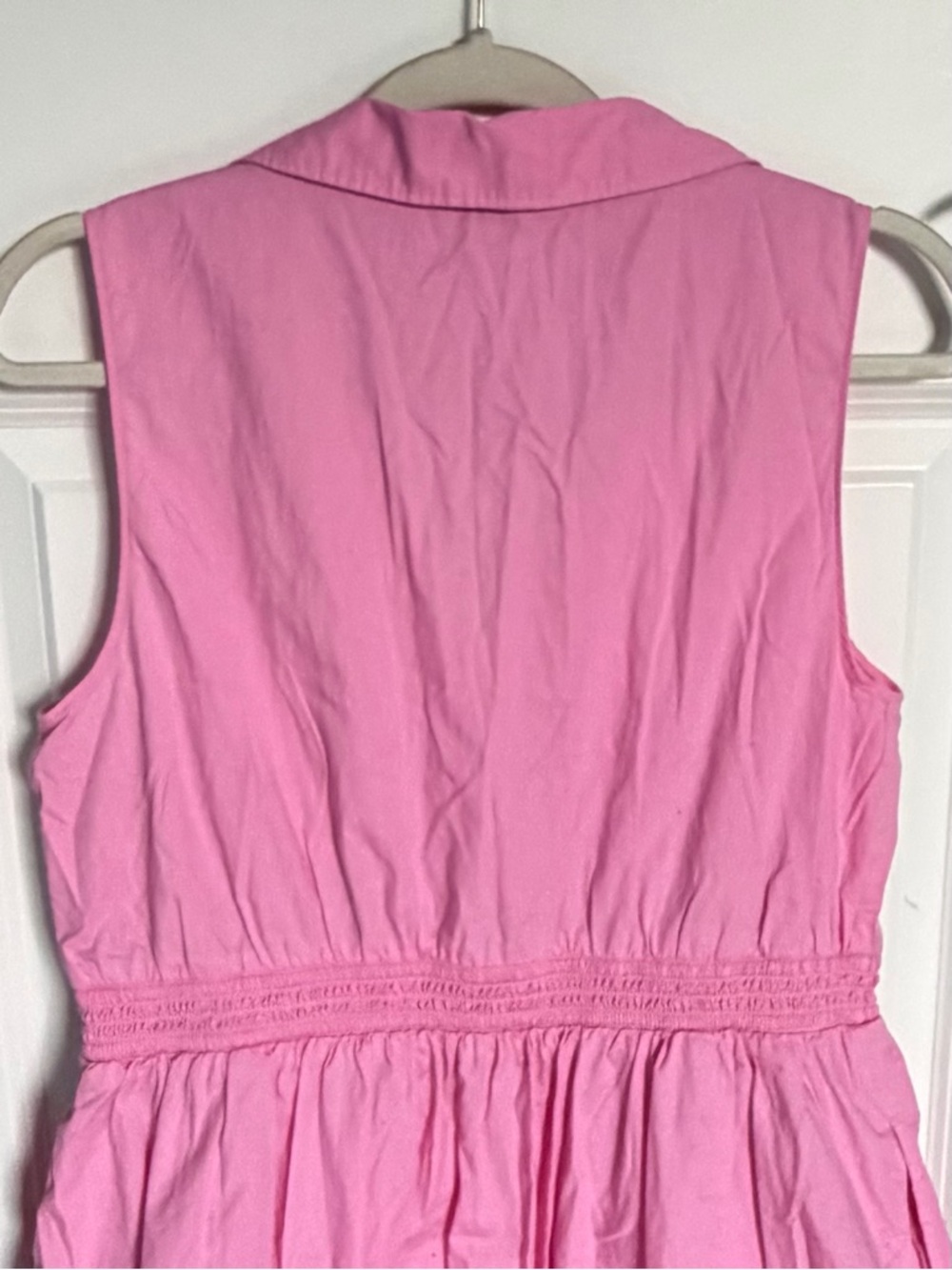 J. Crew Women's Pink Sleeveless Collared Midi Dress Size 12 39708 - Picture 7 of 12